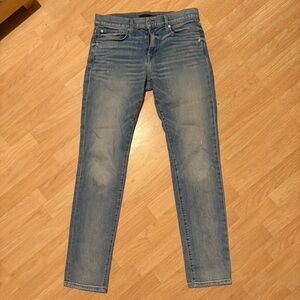 The Asher Slim Fit Distressed Jeans Blue Size 32